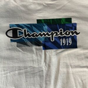 Large White Cotton Classic Jersey Tee with Script Logo